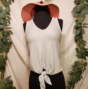 CautionToTheWind light blue ribbed tank top small